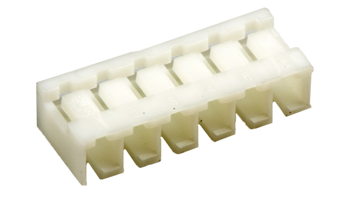 JST, SJN Male Connector Housing, 2mm Pitch, 6 Way, 1 Row Side Entry