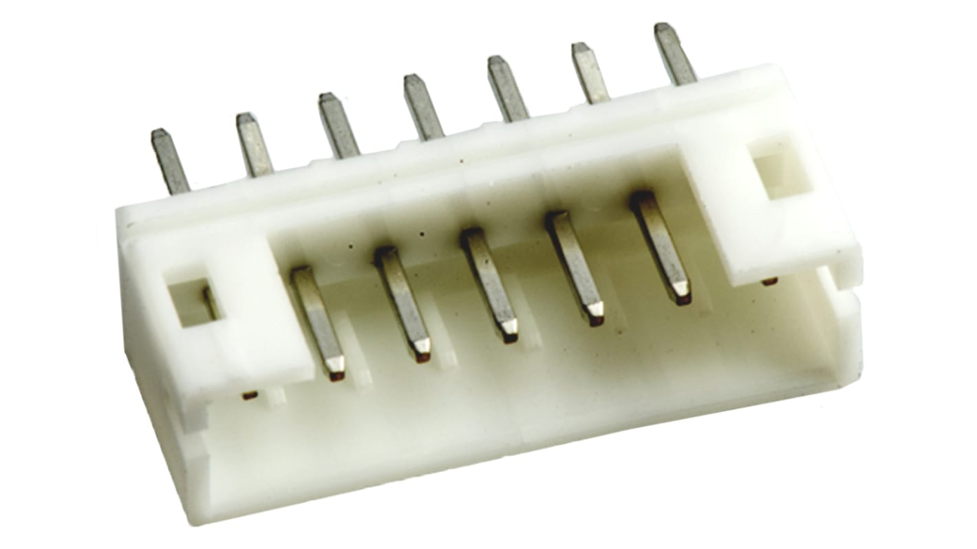 JST PH Series Straight Through Hole PCB Header, 7 Contact(s), 2.0mm Pitch, 1 Row(s), Shrouded