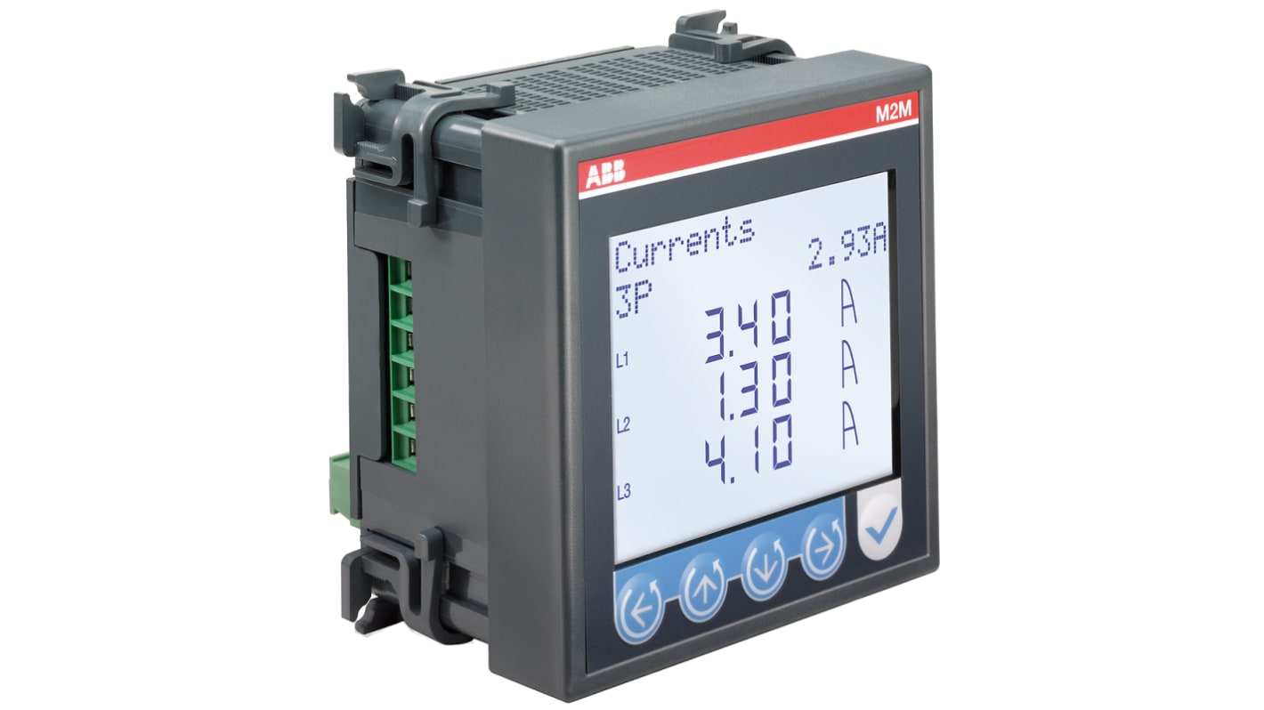 ABB M2M Energiemessgerät LCD, 4-stellig / 1, 3-phasig, Impulsausgang