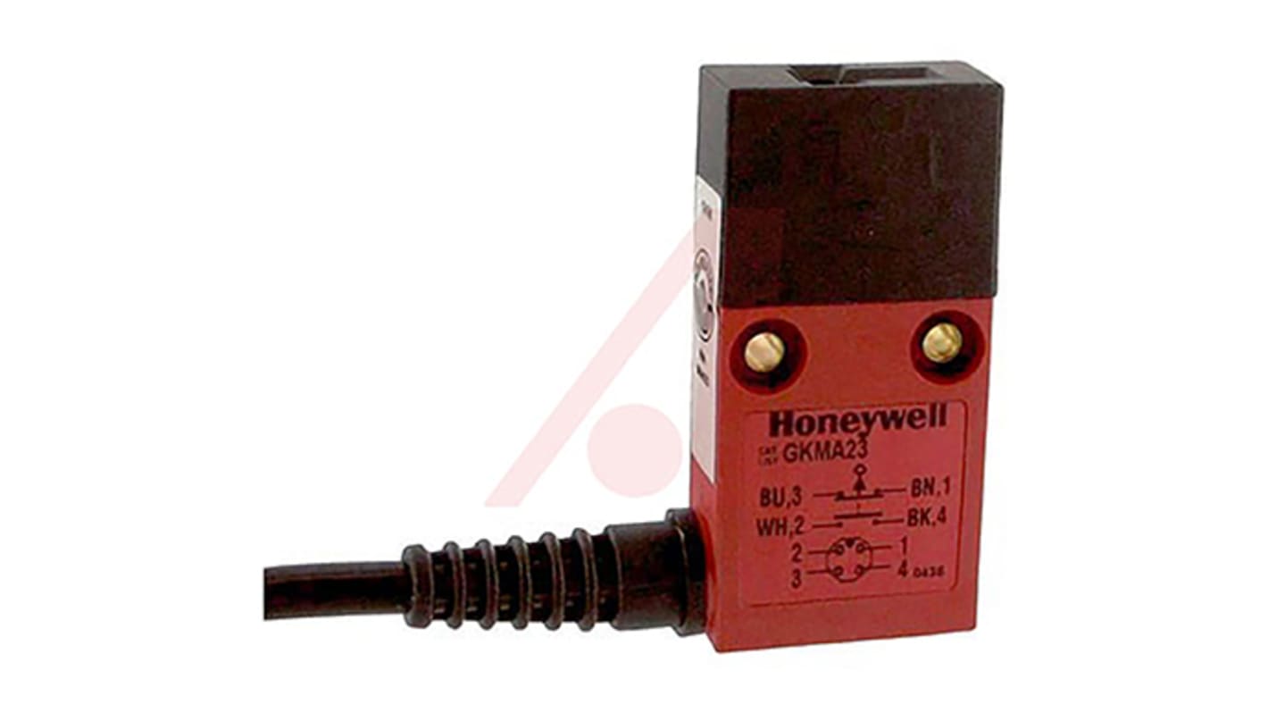 Interruptor de bloqueo de seguridad Honeywell GKMA33, Cable, 2, 1 NC / 1 NA, 10 A, 240V, 250V, No, Fibra de vidrio,