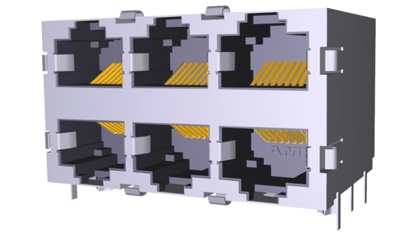 TE Connectivity 5569261 Series Female RJ45 Socket, PCB Mount, Cat5