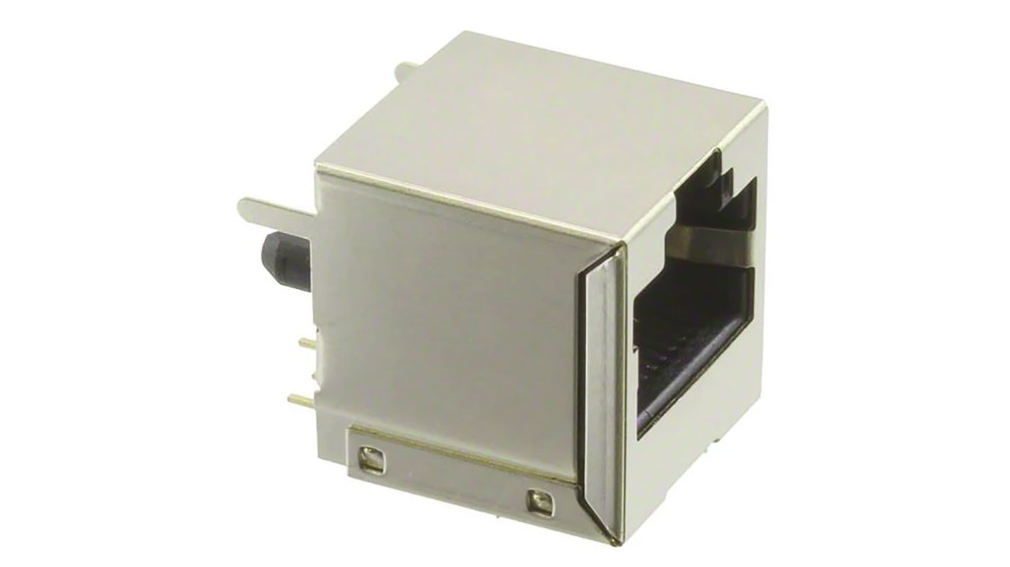 TE Connectivity RJ45三类接口, PCB安装, 单口, 8路, 直向, 1734577系列