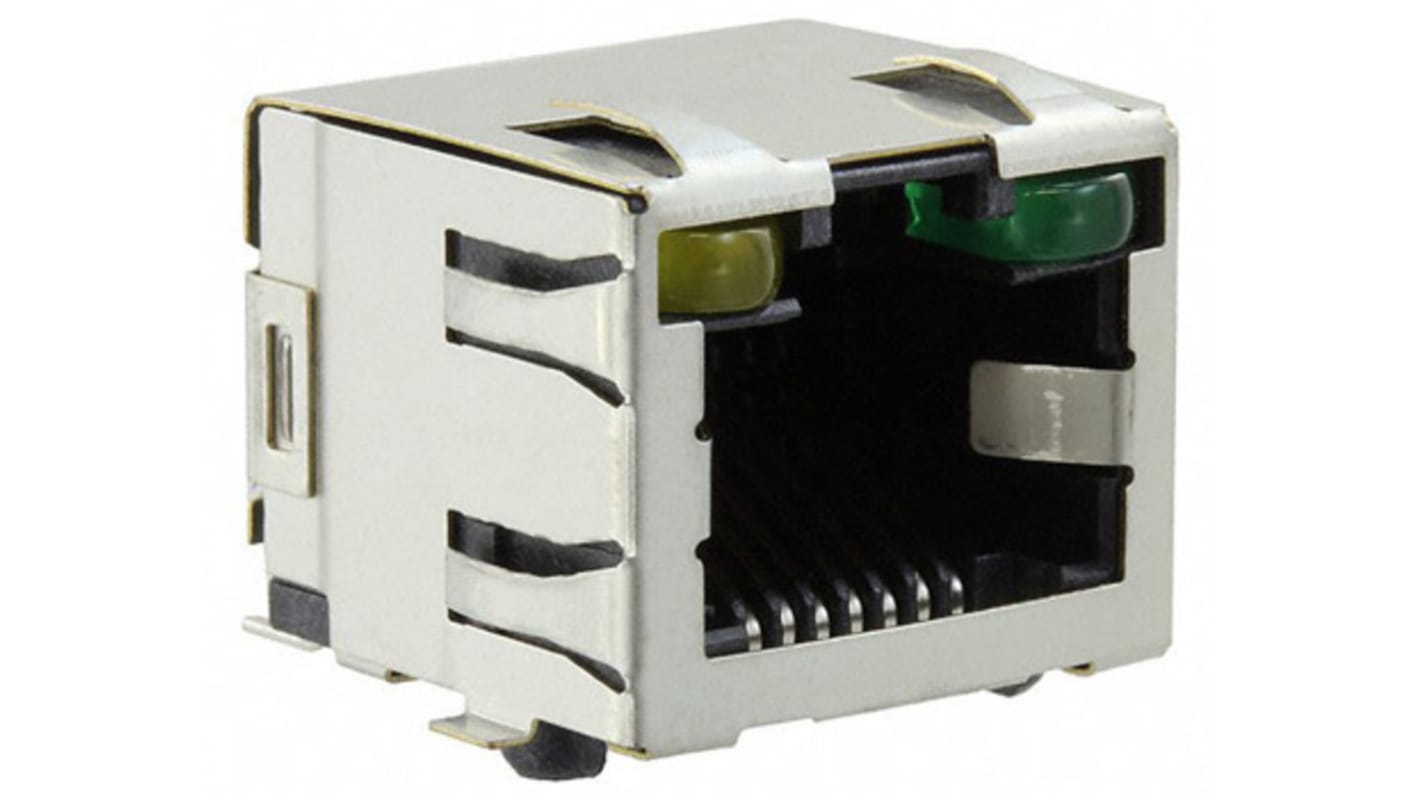 TE Connectivity 6339191 Series Female RJ45 Connector, PCB Mount, Cat5