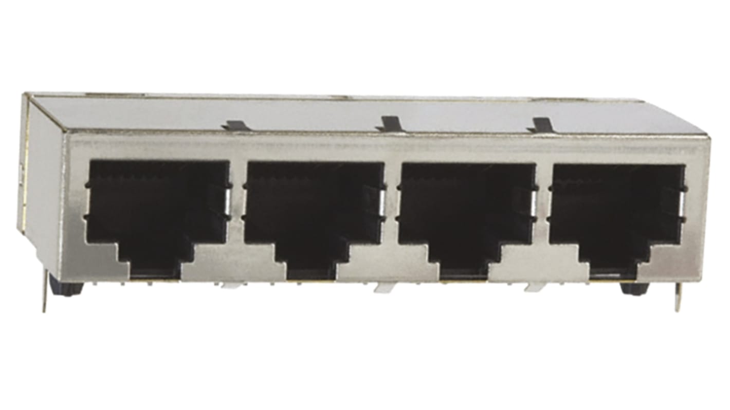 TE Connectivity RJ45 モジュラーコネクタ, メス, RJ45コネクタ, PCBマウント, Cat5e, 5558524-1