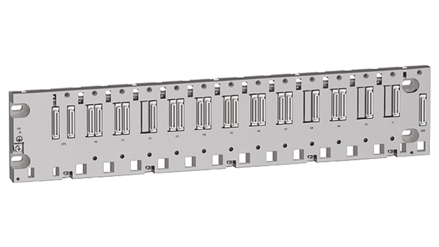 Schneider Electric BMEXBP Series Backplane for Use with BMEP58 Processor, BMXCPS Power Supply, I/O Module, Specific