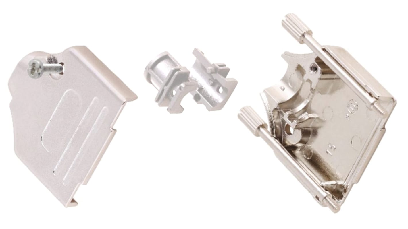 MH Connectors 37针D-Sub外壳, 锌壳体, 直向, C尺寸, 银色, MHDTZK-RA系列