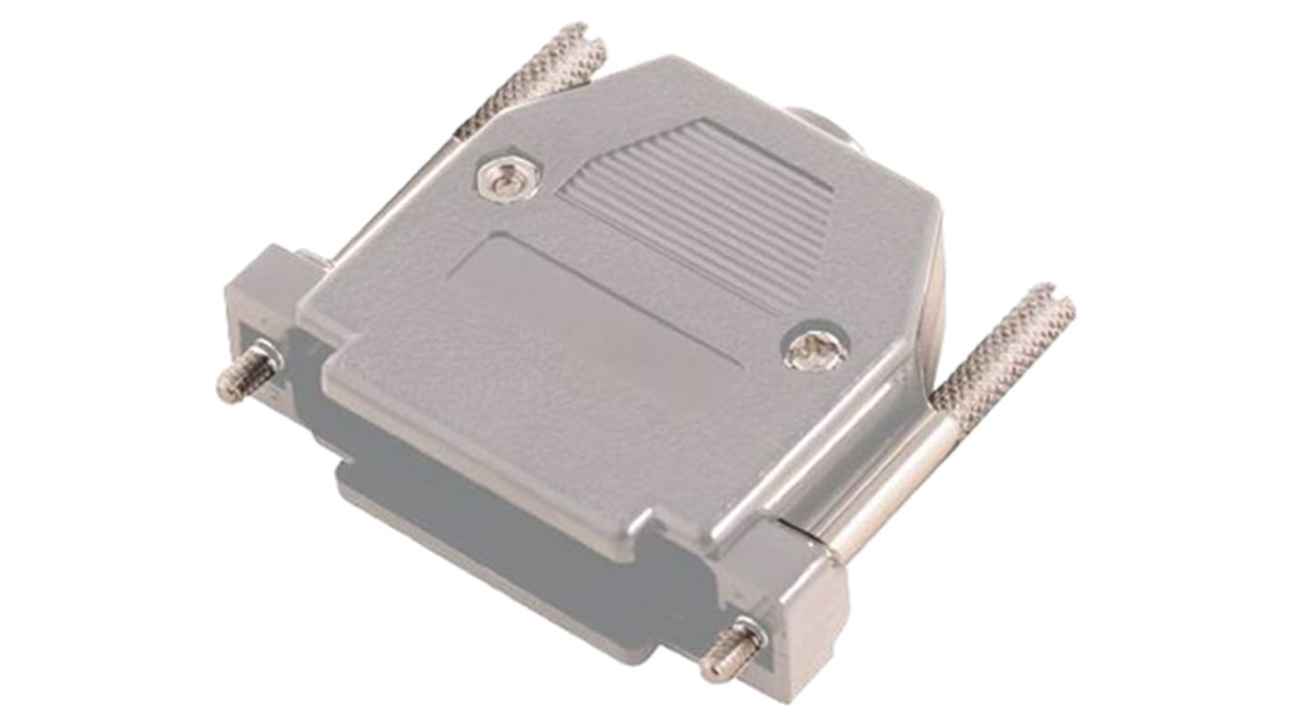 MH Connectors MHCCOV Series ABS D Sub Backshell, 25 Way, Strain Relief