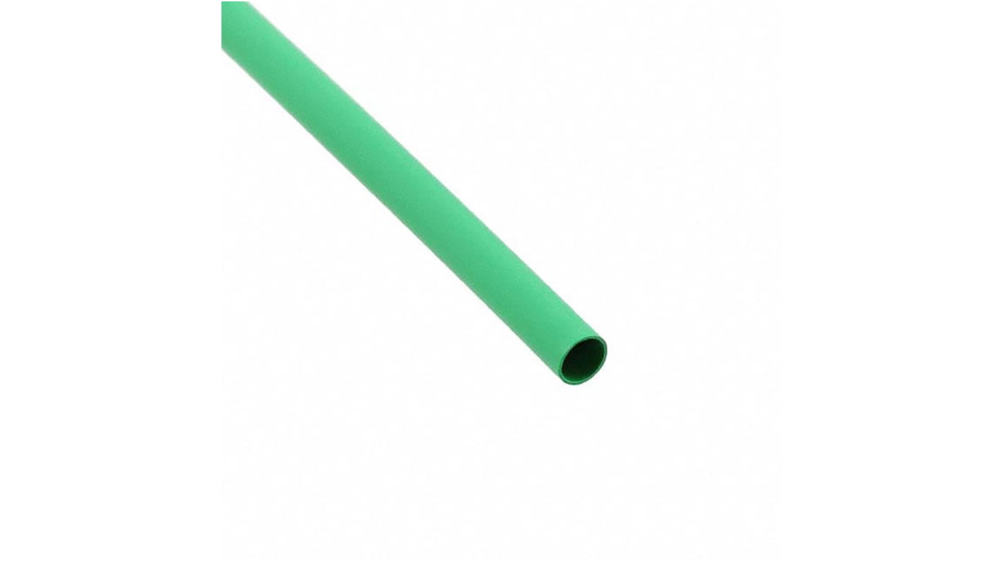 Guaina termorestringente Alpha Wire Ø 1.6mm, col. Verde, restringimento 2:1, L. 305m