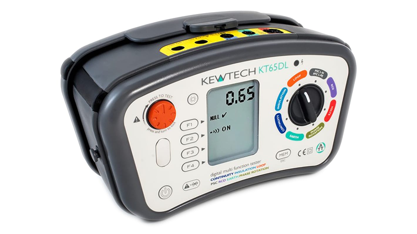 Kewtech Corporation KT65DL Multifunction Tester, 100V , Earth Resistance Measurement With USB RS Calibration