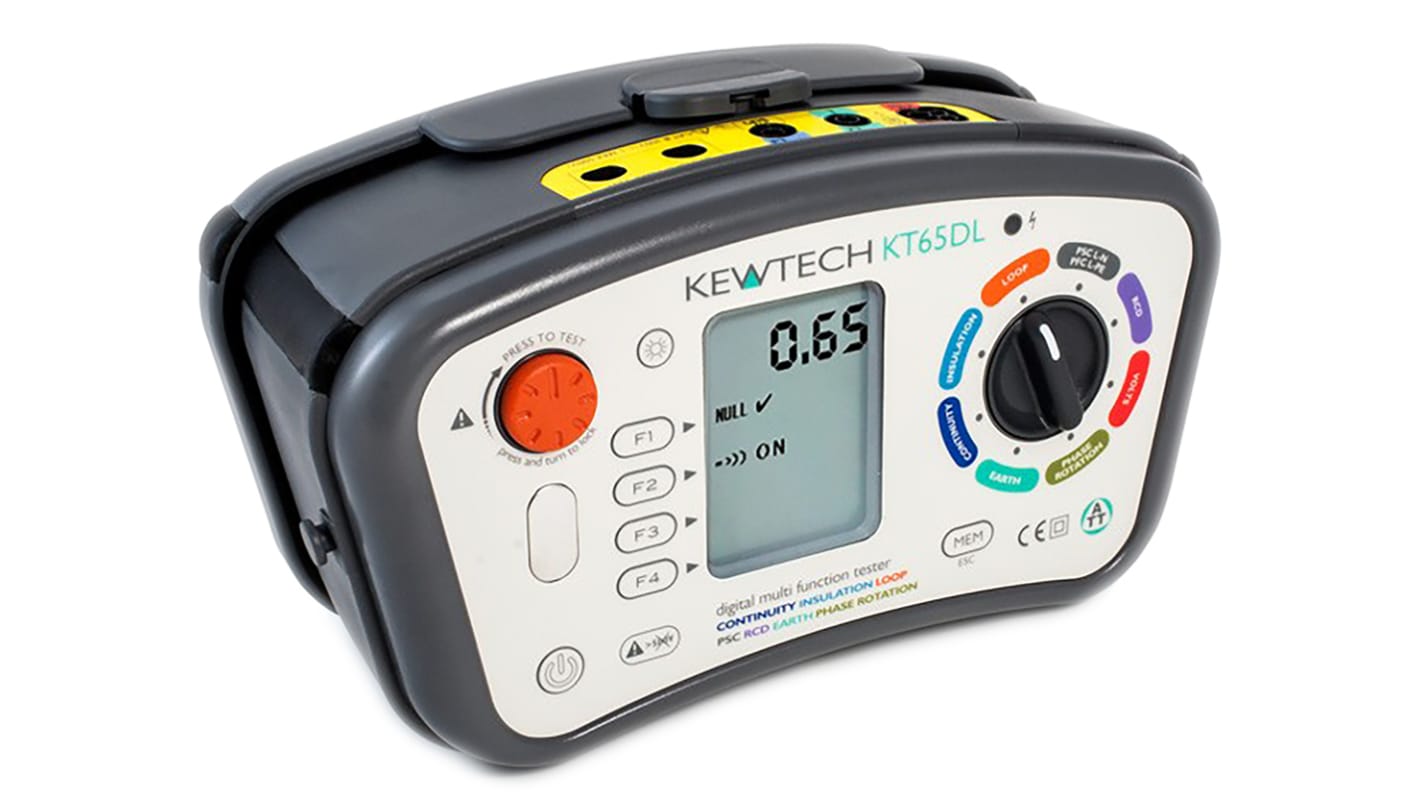 Kewtech Corporation KT65DL Multifunction Tester, 100V , Earth Resistance Measurement With USB UKAS Calibration