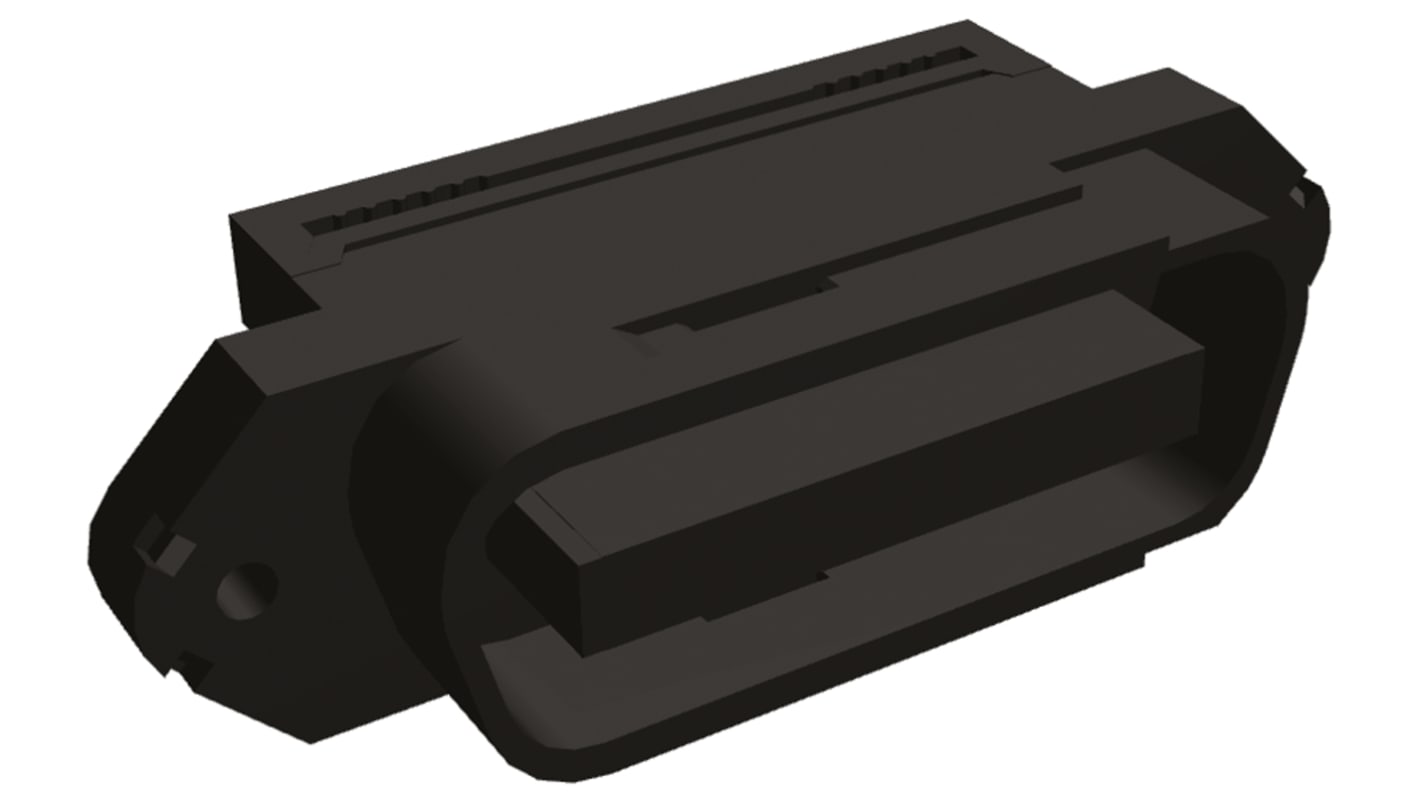TE Connectivity IDC连接器, 公插, 24p, 1.27mm间距, 2排, 面板安装, IDC端接, 直向, CHAMP -LATCH系列