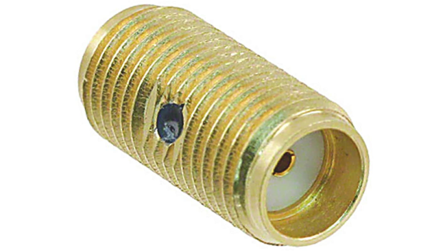 TE Connectivity Straight 50Ω RF Adapter OSM Socket to OSM Socket 18GHz