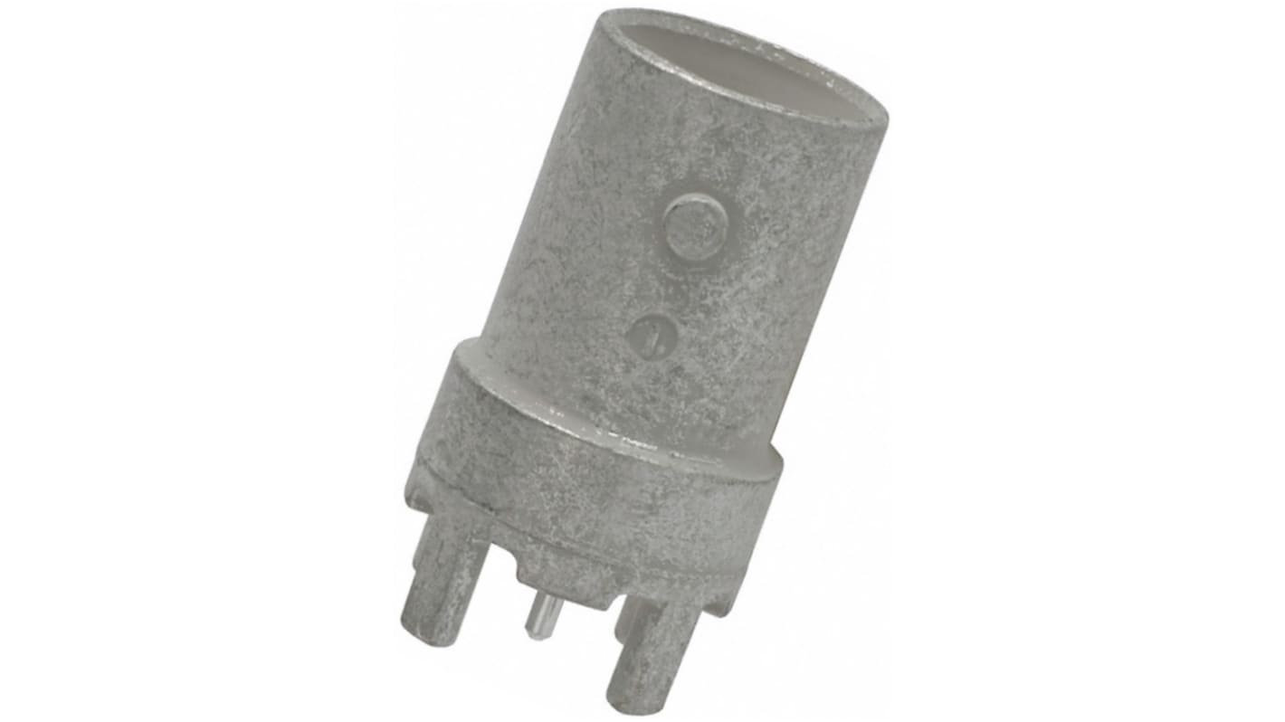 TE Connectivity BNC Series, Plug PCB Mount BNC Connector, 50Ω, Through Hole Termination, Straight Body