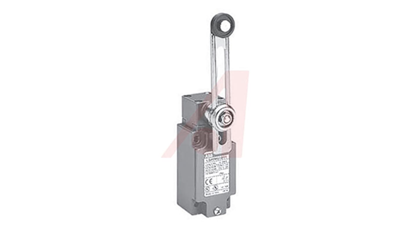 ABB Endschalter, Rollenhebel, DPST, Schließer/Öffner, IP 67, Metall, 5A Anschluss 1/2 in NPT