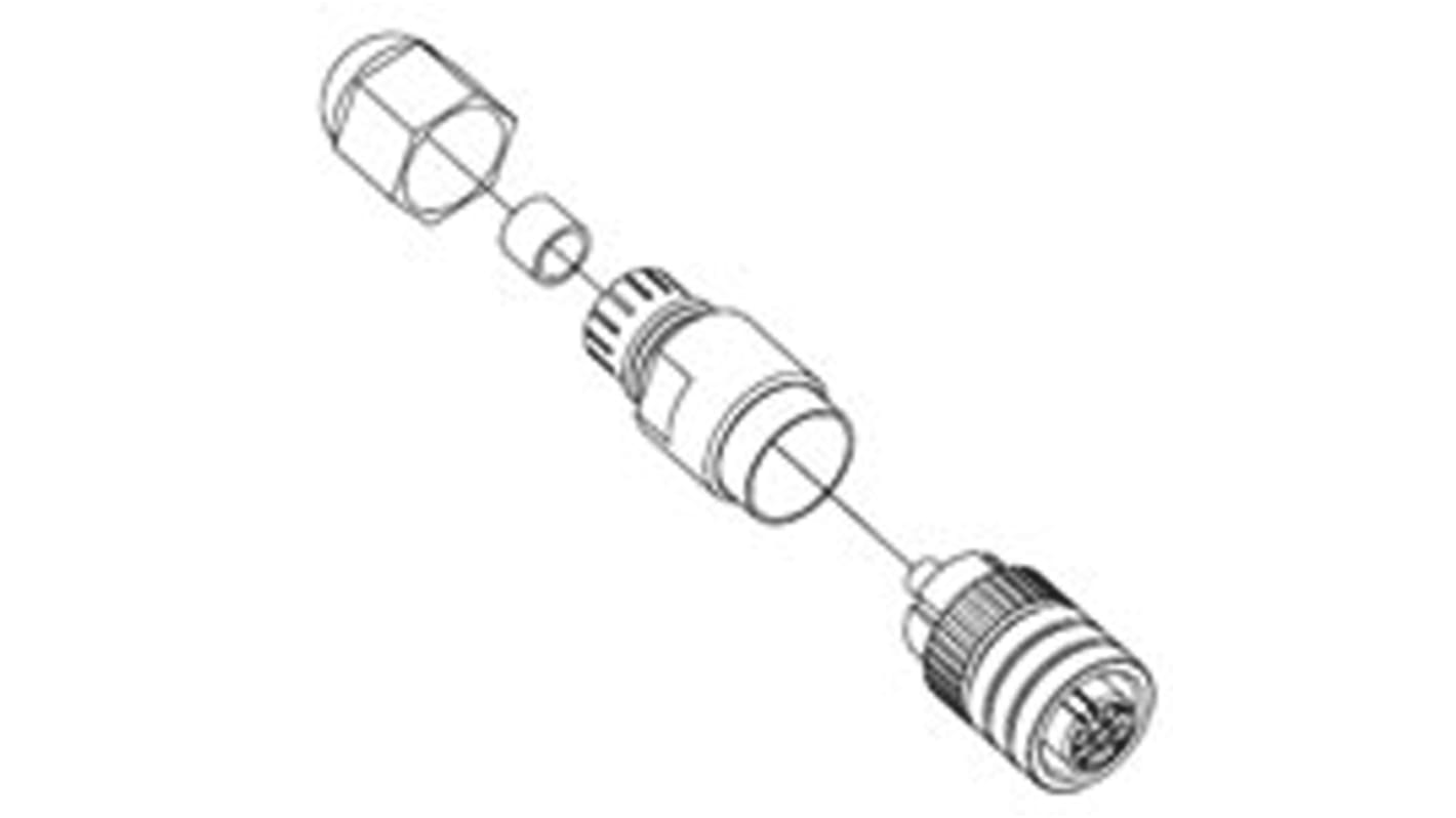 Molex Circular Connector, 4 Contacts, Cable Mount, M12 Connector, Socket, Female, IP67, Micro-Change Series