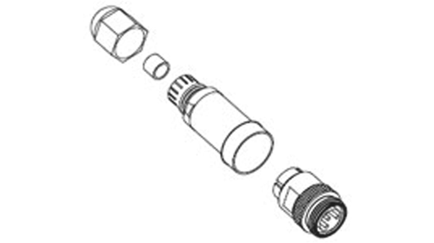 Molex Connector, 5 Contacts, Cable Mount, Plug, Male, IP67, 130017 Series