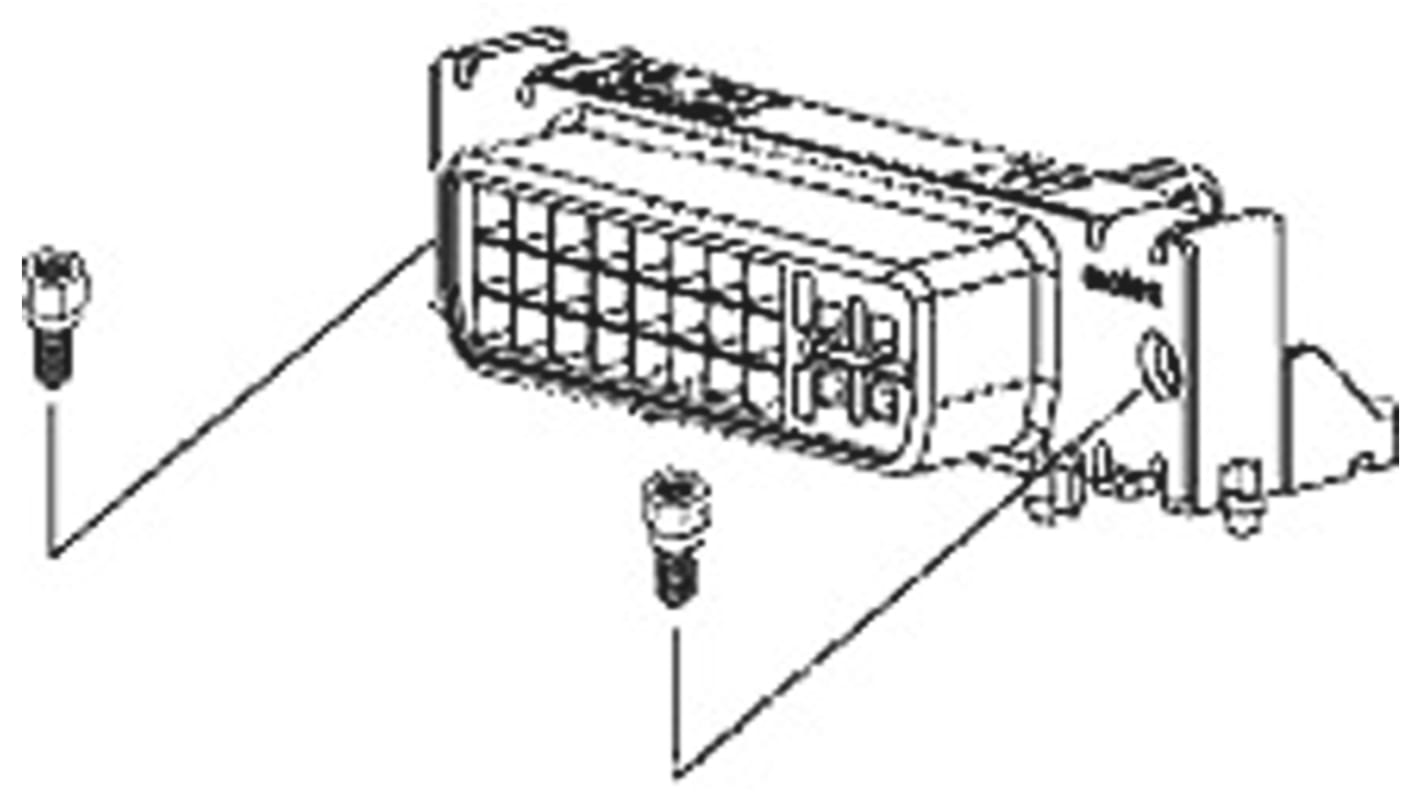 Connettore DVI 29 vie Molex Femmina 3A 40 V ca