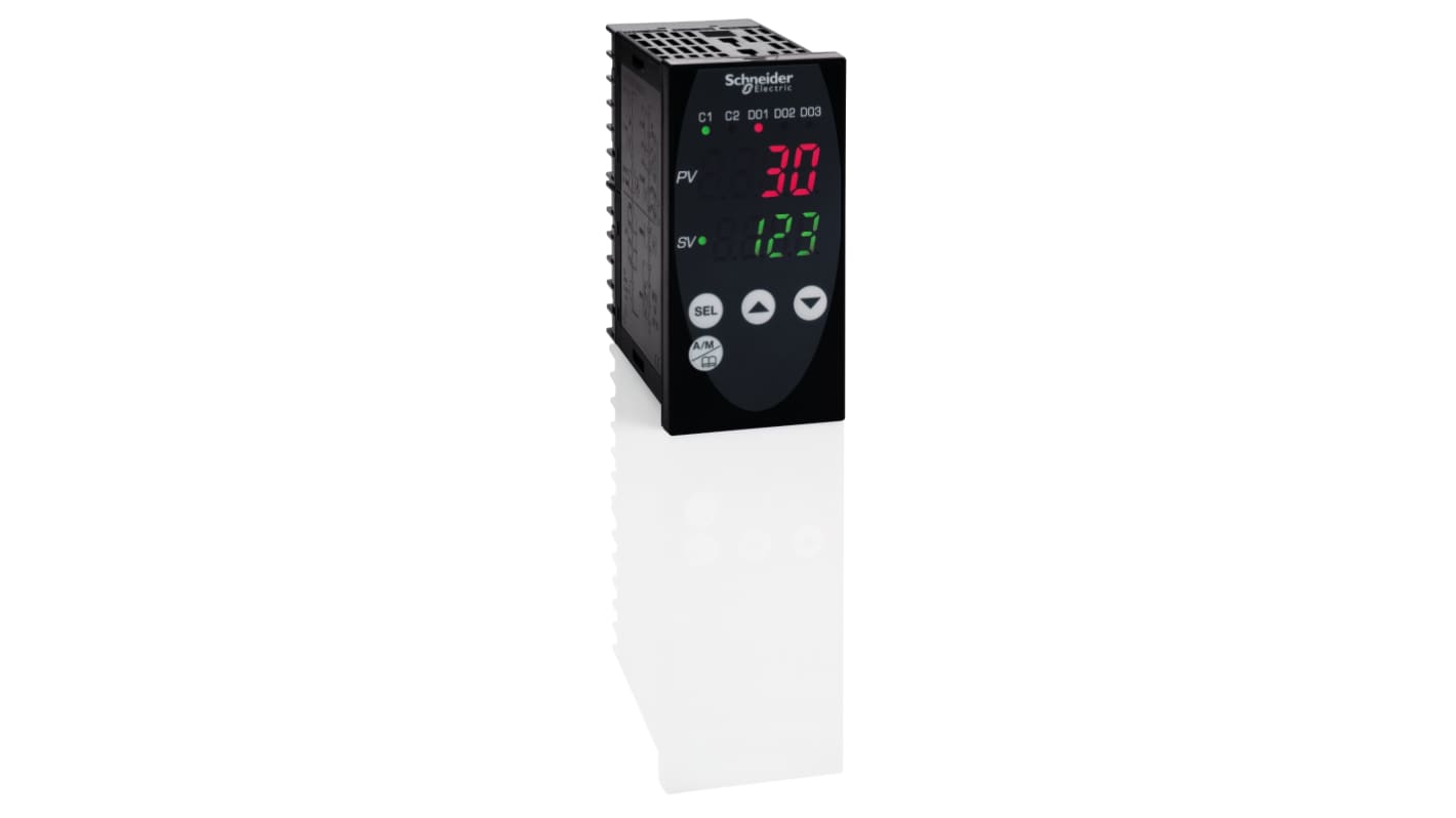 Schneider Electric REG96 PID Temperature Controller, 96 x 48mm, 2 Output Relay, 100 → 240 V ac Supply Voltage