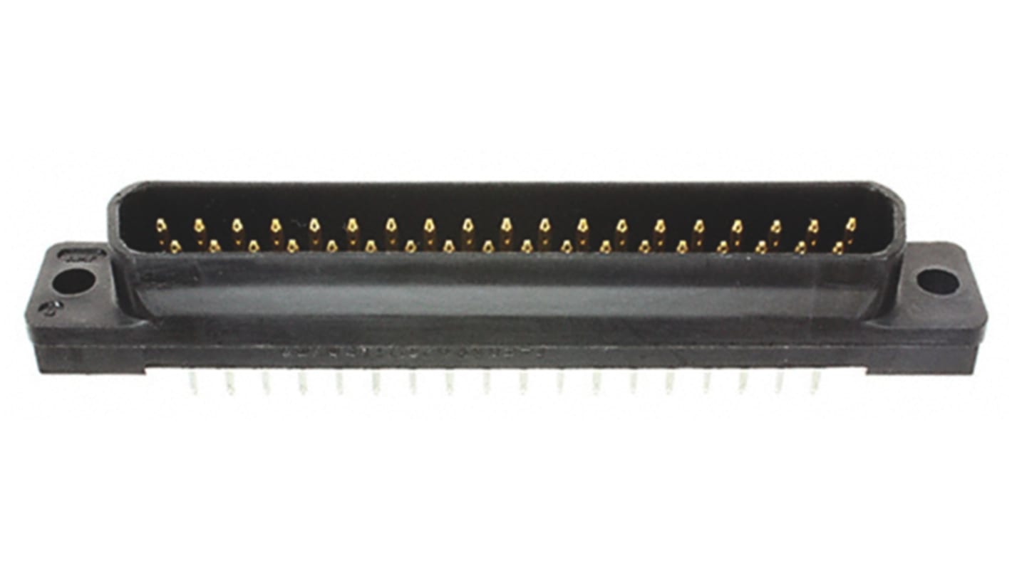 TE Connectivity Amplimite HD-20 37 Way Through Hole D-sub Connector Plug, 2.77mm Pitch