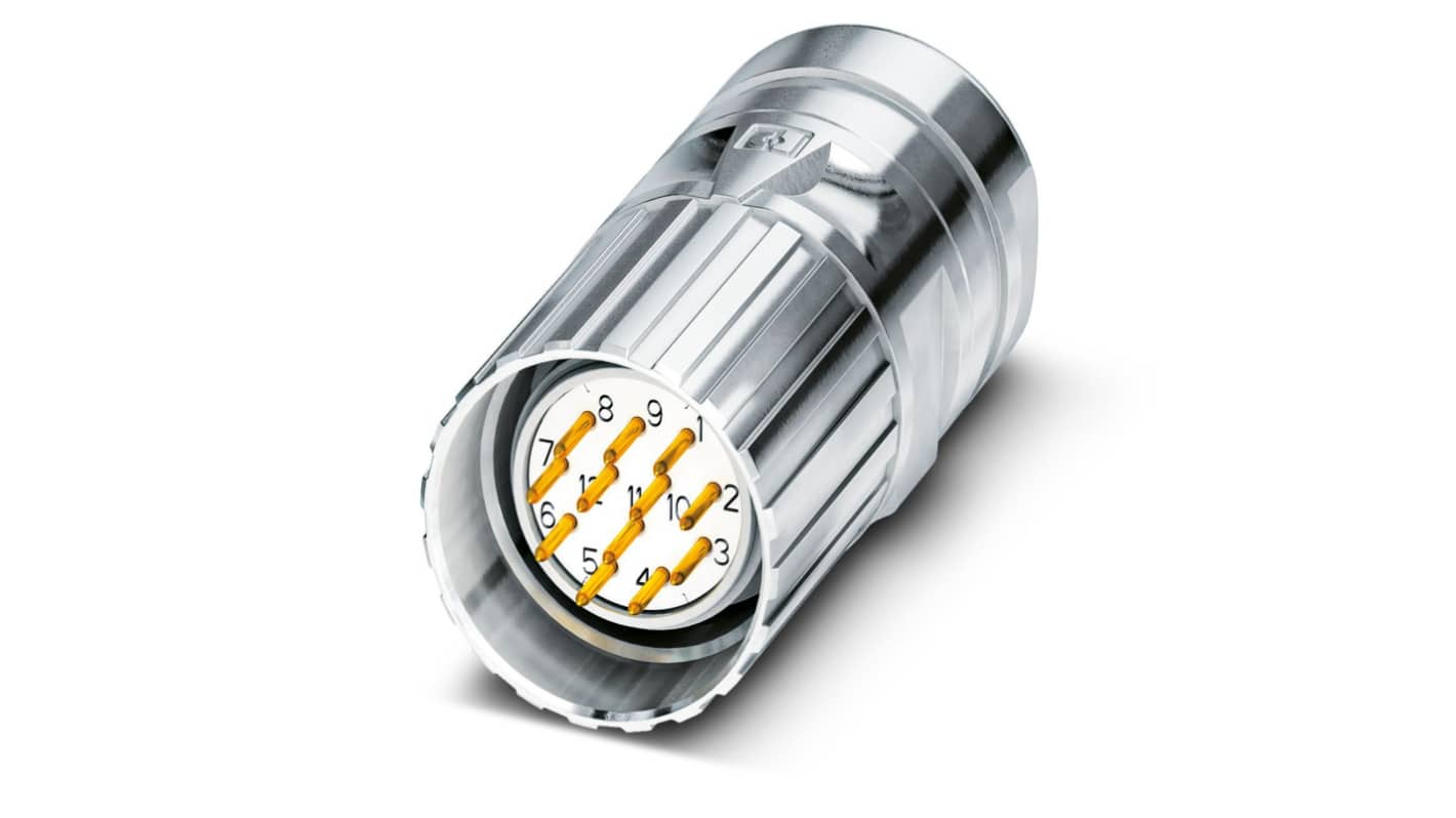 Phoenix Contact Circular Connector, 16 Contacts, Cable Mount, M23 Connector, Socket, Male, IP67, CA Series