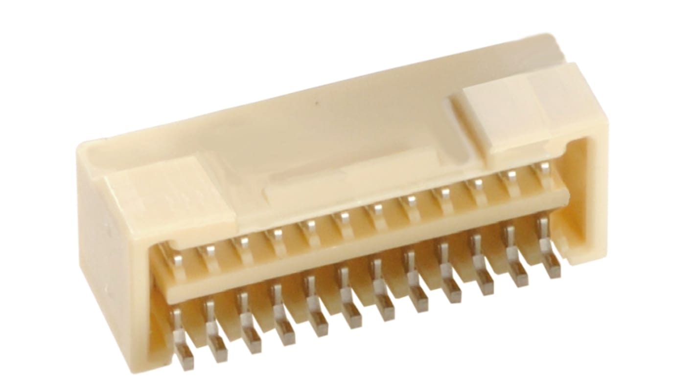 Conector macho para PCB Ángulo de 90° Molex serie Micro-Lock de 24 vías, 2 filas, paso 1.25mm, para soldar, Montaje