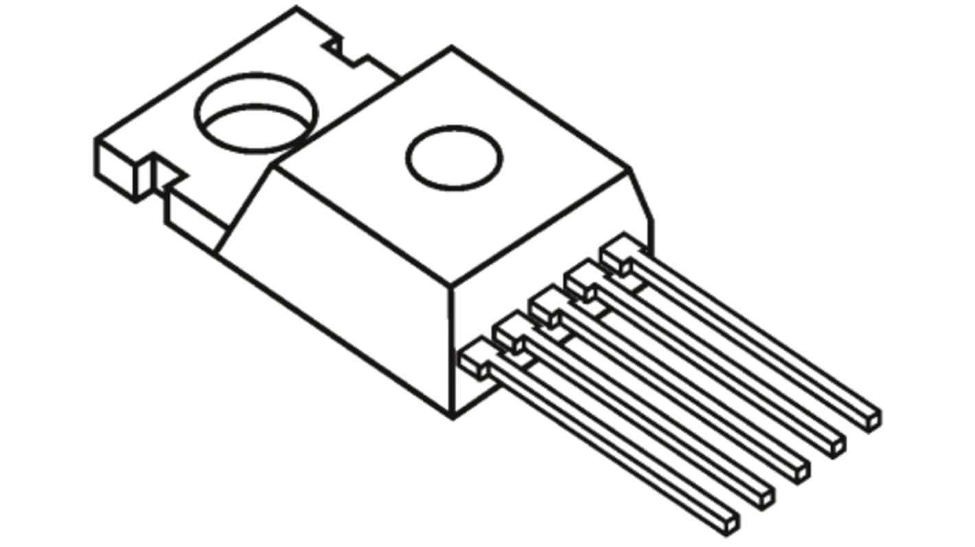 Regulador de conmutación MIC4576WT, Regulador restador de tensión, 3A TO-220, 5 pines, Ajustable, 220 kHz