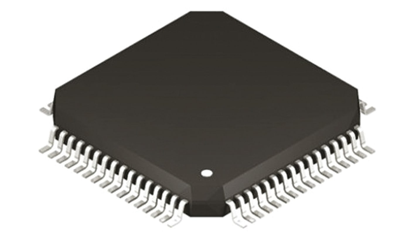 Microchip PIC18F67K22-E/PT, 8bit PIC Microcontroller, PIC18F, 64MHz, 128 kB Flash, 64-Pin TQFP