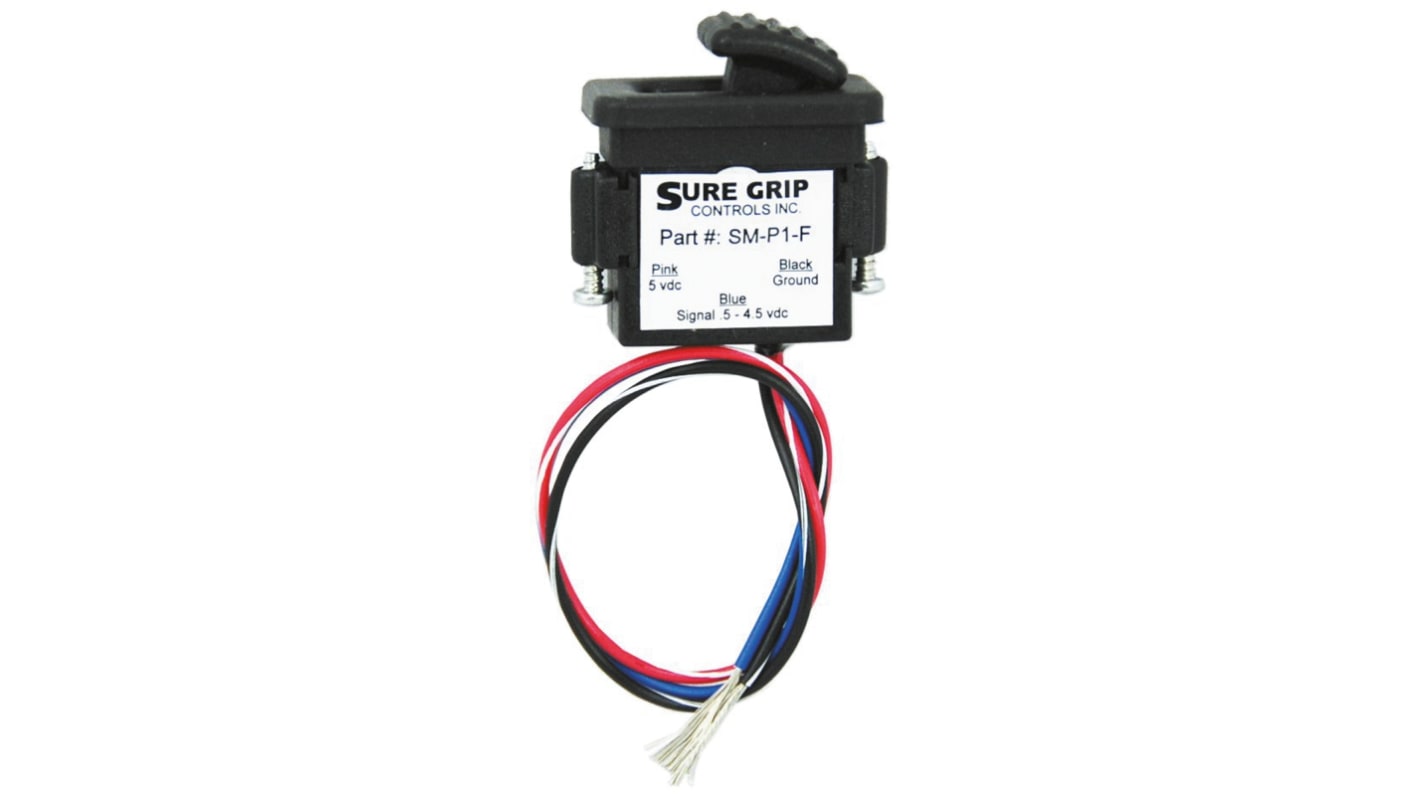 Suregrip IP66 Hall Effect Switch Slide Pre-wired Proportional On-Off-On, Maximum of 5 V dc