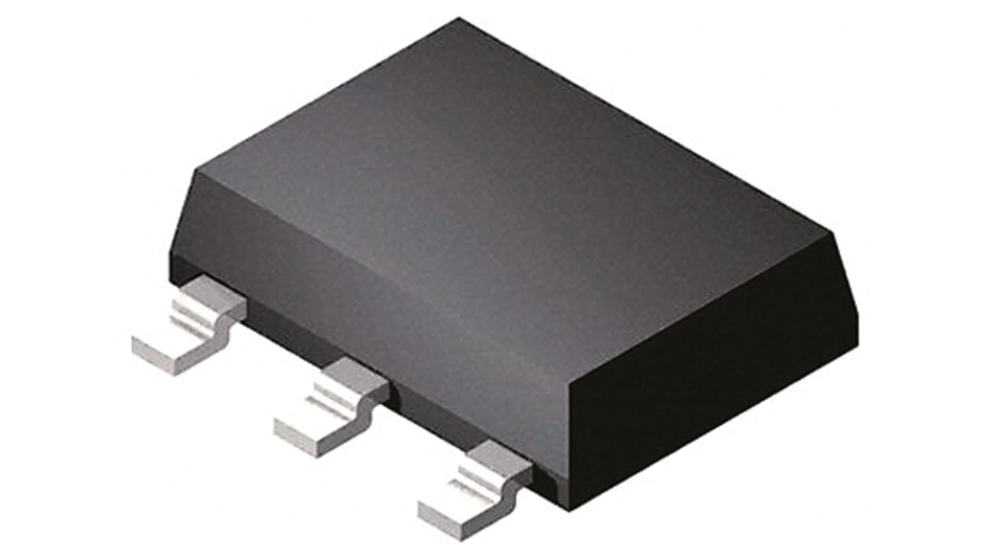 DiodesZetex ZXTN25100DGTA SMD, NPN Transistor 100 V / 3 A 175 MHz, SOT-223 (SC-73) 3 + Tab-Pin