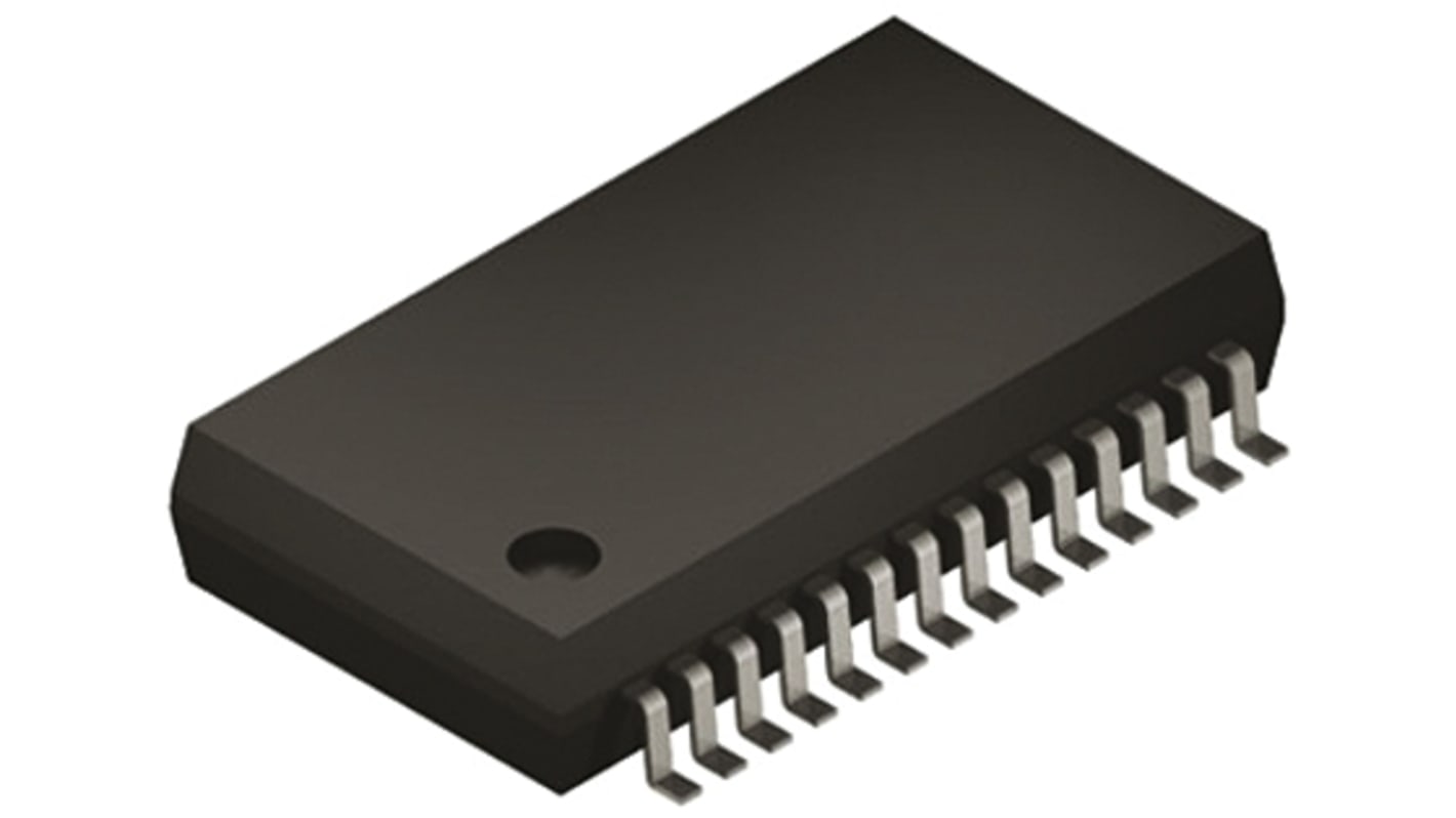 MCP3903-I/SS,Analogue Front End IC, 6-Channel 24 bit, 64ksps SPI, 28-Pin SSOP
