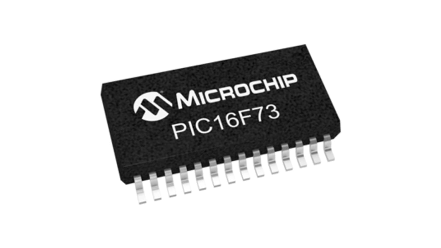 Microchip PIC16F单片机, PIC内核, 28针, SSOP, 最大20MHz, 4.096 kB 闪存, 192 B RAM