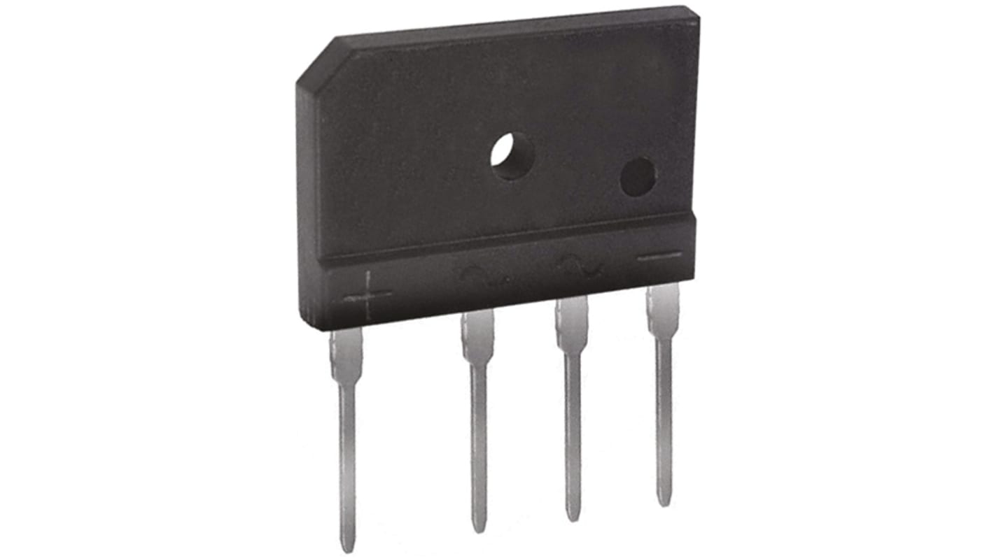 Diodes Inc Bridge Rectifier, 6A, 600V, 4-Pin