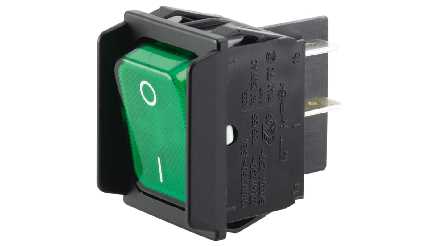 Marquardt Illuminated DPST, On-Off Rocker Switch