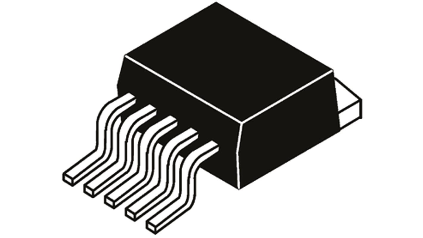 Regulador de tensión TLE4275GATMA1 D2PAK (TO-263), 5 pines