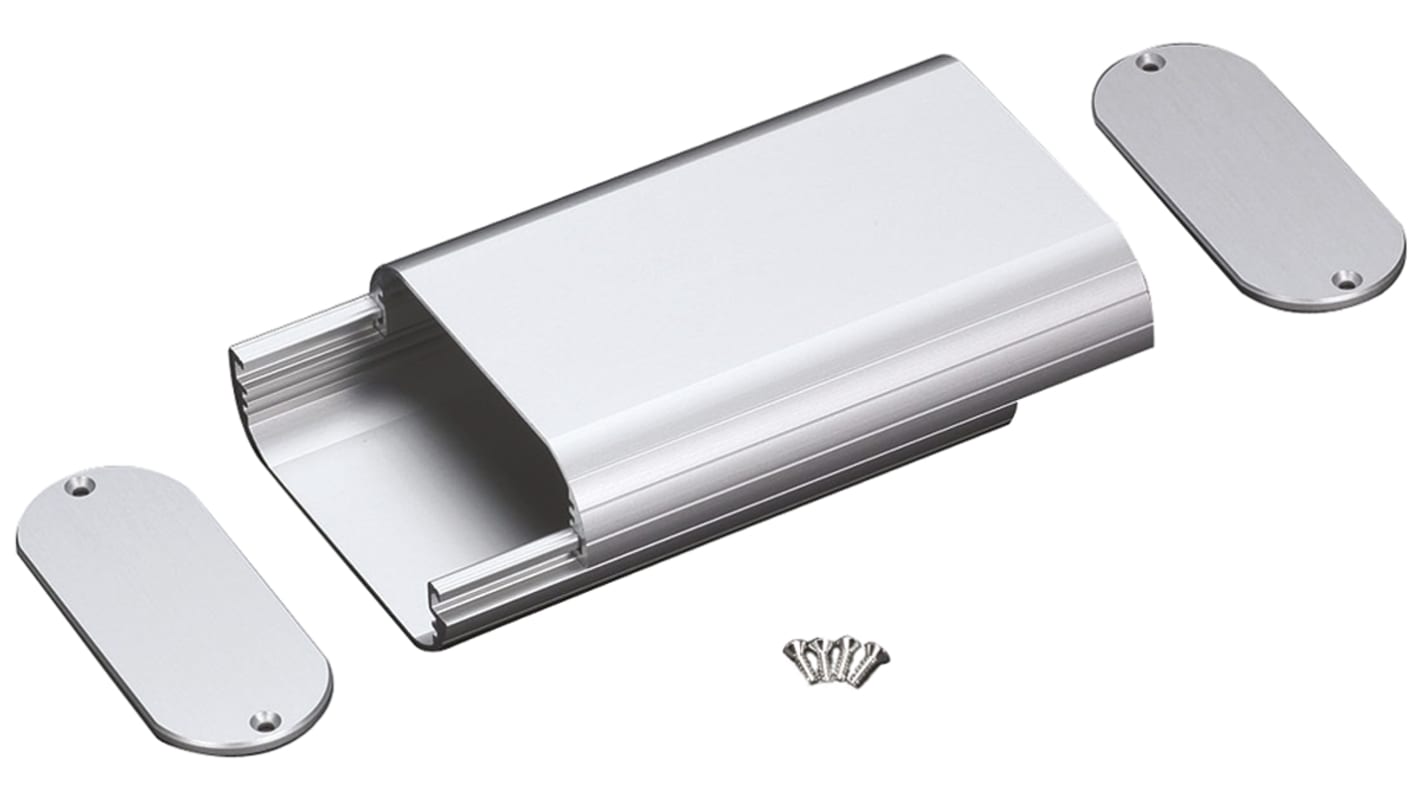 Takachi Electric Industrial Silver Aluminium Handheld Enclosure, 112 x 110 x 30mm