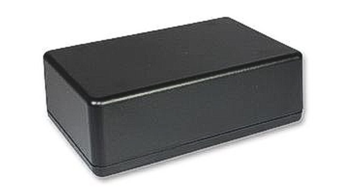 Takachi Electric Industrial TW Series Black ABS Enclosure, Black Lid, 130 x 65 x 50.1mm