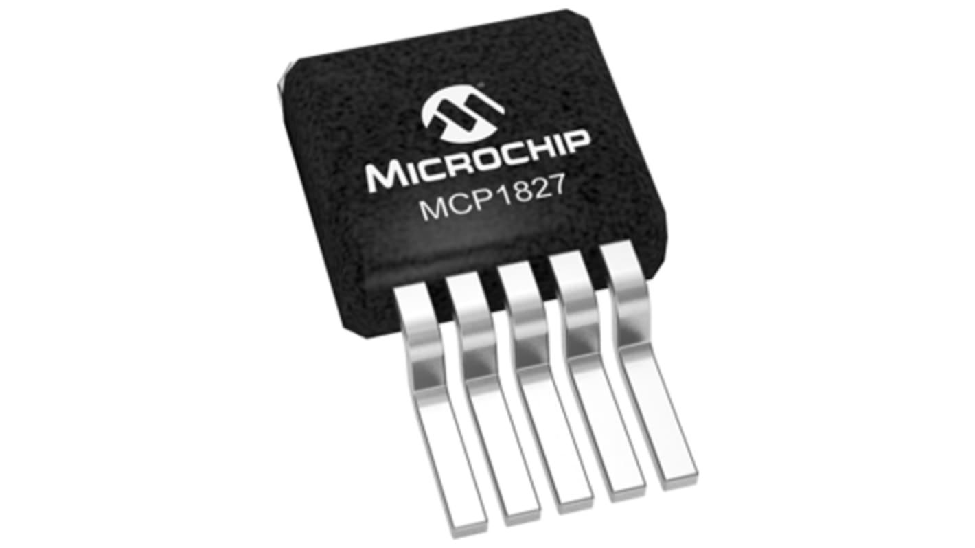 Microchip LDO稳压芯片, 0.8 → 5 V输出, 1.5A最大输出, 单路输出, D2PAK, 表面贴装, 5针