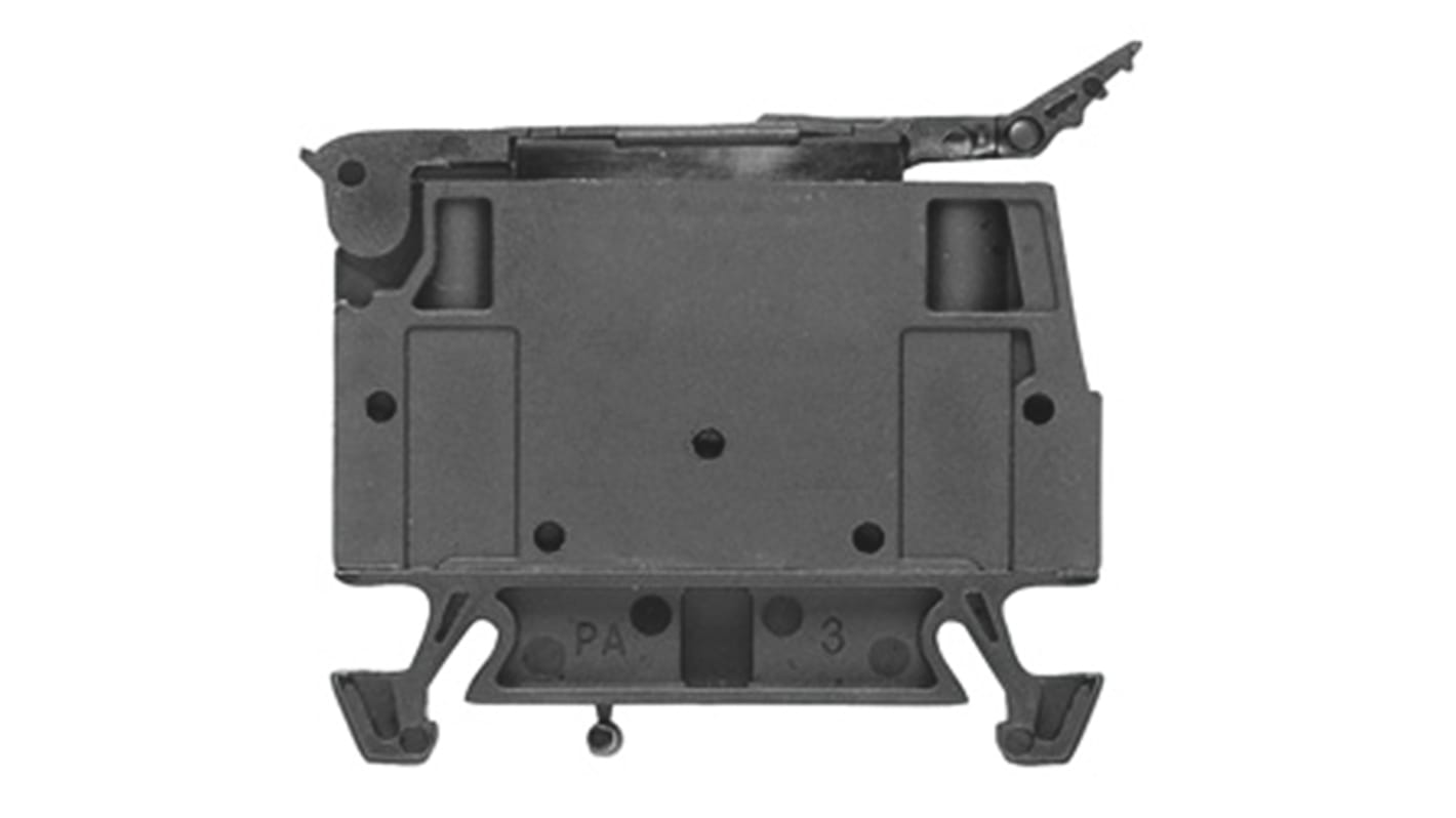 Weidmuller 1880420000 W Series Black, 4mm², Single-Level, Screw Termination, Fused