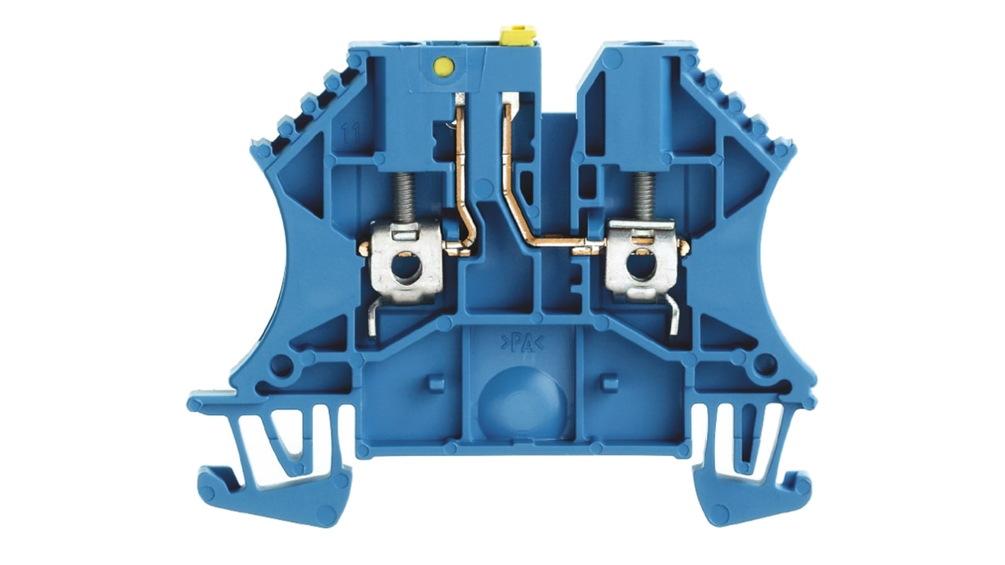 Weidmuller 8731660000 W Series Blue, 2.5mm², Single-Level, Screw Termination