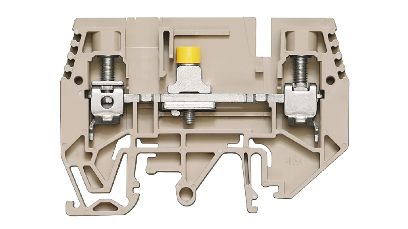 Weidmuller 1934790000 W Series Brown, Single-Level, Screw Termination