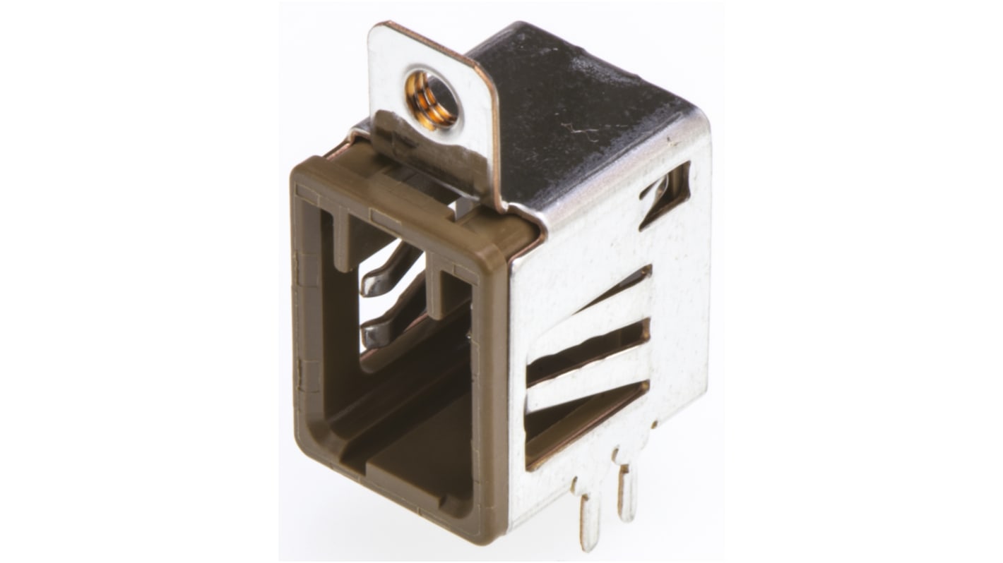 Hirose GT17 Series Right Angle Surface Mount PCB Header, 4 Contact(s), 2mm Pitch, 2 Row(s), Shrouded