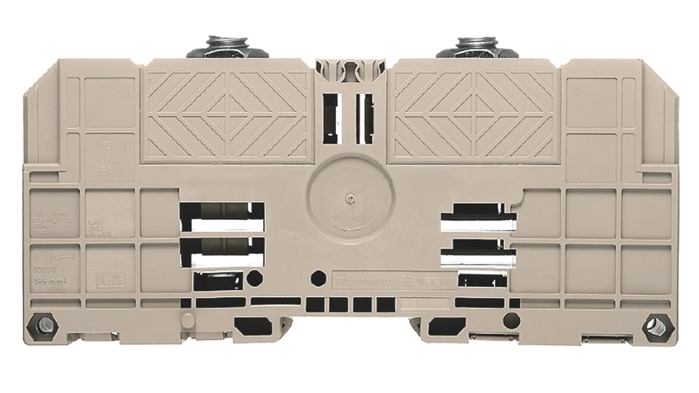 Weidmuller 1029600000 WFF Series Dark Beige, 25 → 240mm², Single-Level, Bolt Termination