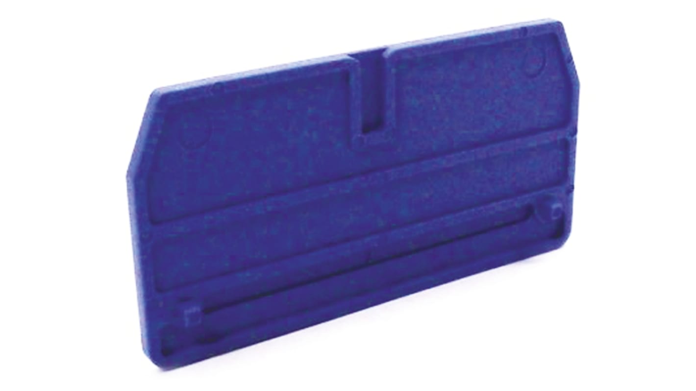 Weidmuller Z Series End Cover for Use with Terminal ZDU 2.5, Terminal ZDU 2.5 BL, Terminal ZPE 2.5, Terminal ZTR 2.5,