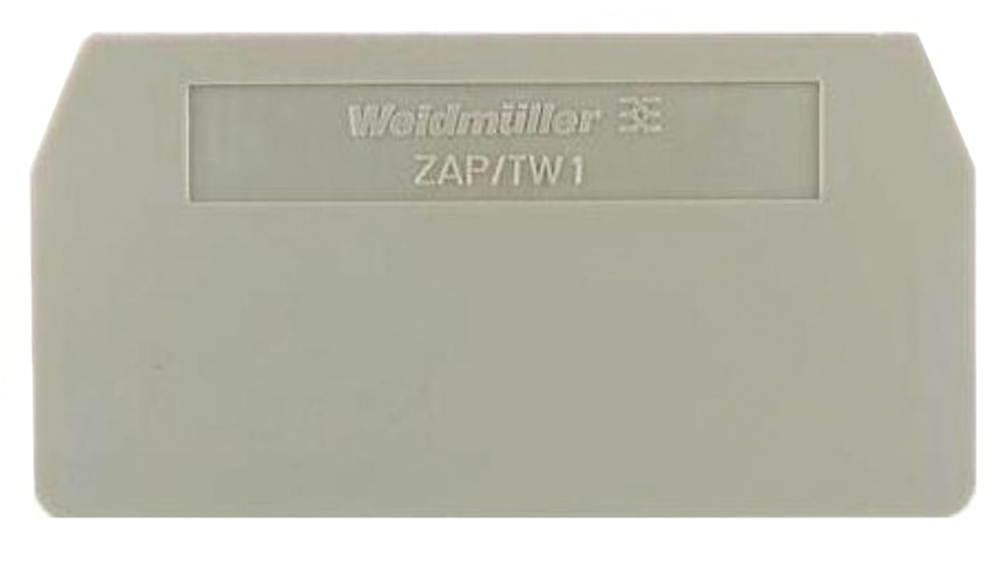 Weidmuller Z Series End Cover for Use with Terminal ZDU 1.5 2X2AN, Terminal ZDU 1.5 2X2AN BL, Terminal ZDU 1.5/4 AN,