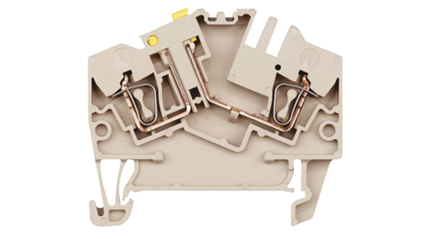 Weidmuller 1779010000 Z Series Dark Beige, 2.5mm², Single-Level, Clamp Termination