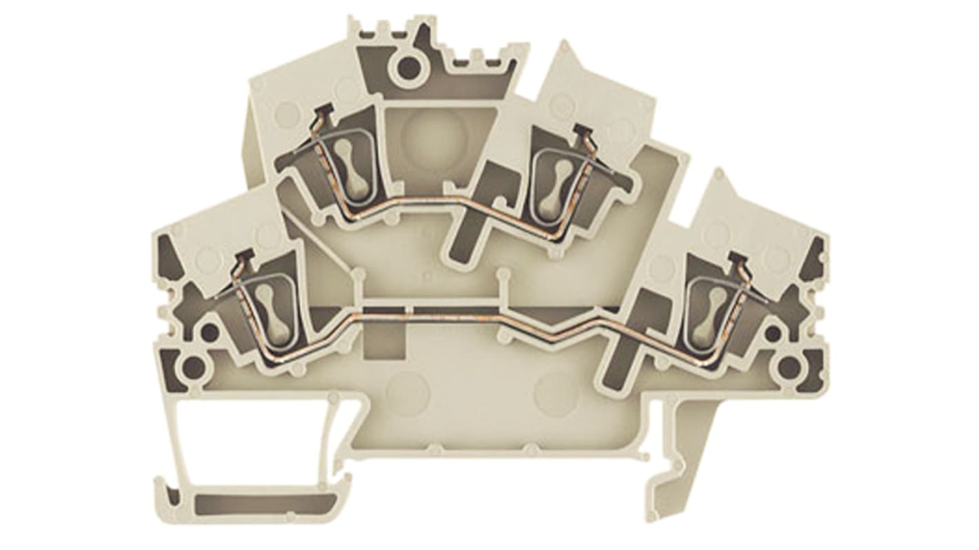Weidmuller 1790990000 Z Series Beige, 2.5mm², Double-Level, Clamp Termination