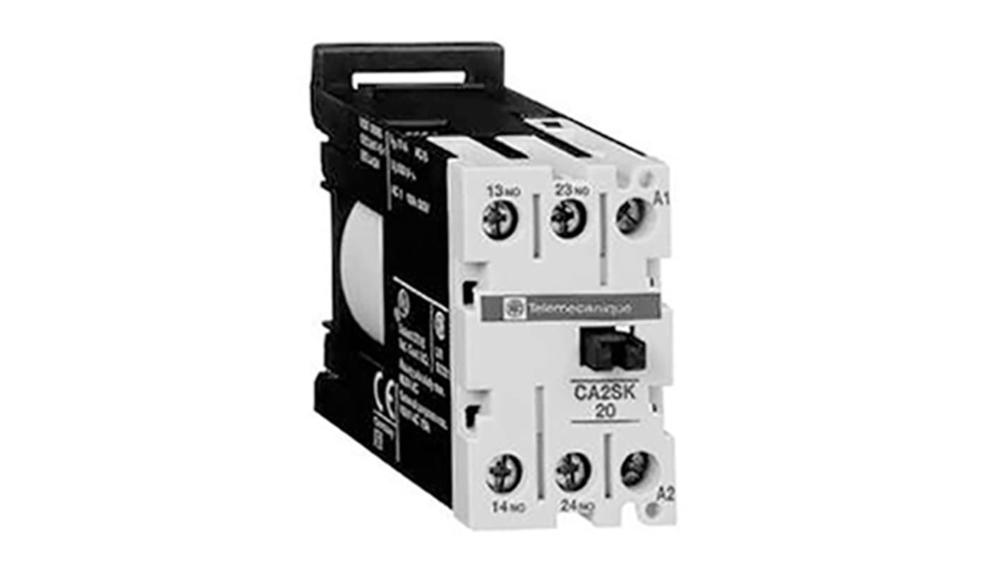 Schneider Electric TeSys K CA2S Contactor Relay, 110 V ac Coil, 2-Pole, 10 A, 2NO, 690 V ac