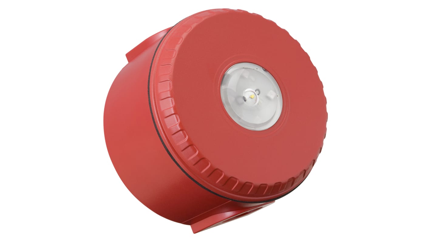 Eaton Series Red Flashing Beacon, 9 → 60 V dc, Ceiling Mount, LED Bulb
