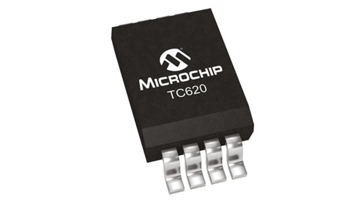 Microchip 温度センサ IC, ±3°C, シリアル, 8-Pin SOIC