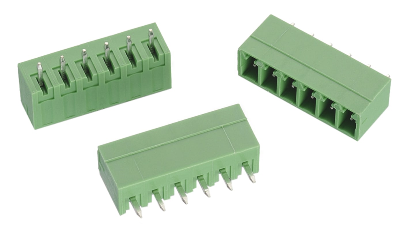 Wurth Elektronik, 3.81mm Pitch, 321, 8 Way, Pluggable Terminal Block, Header, Through Hole, Solder Termination,